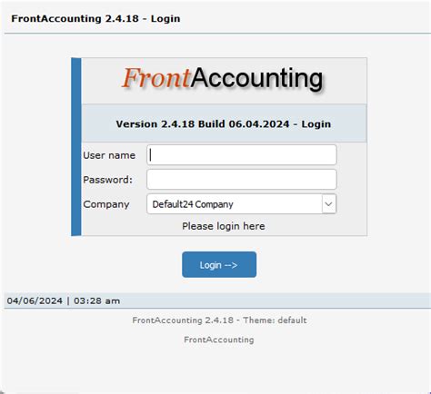 Login FA .